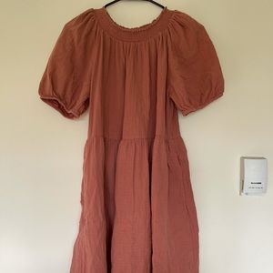 Babydoll dress - salmon color